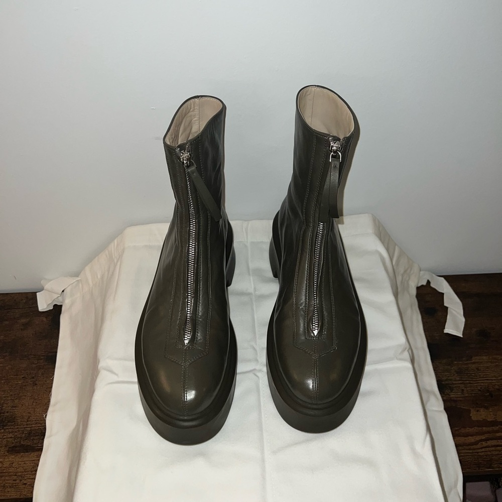 The Row Green Boots